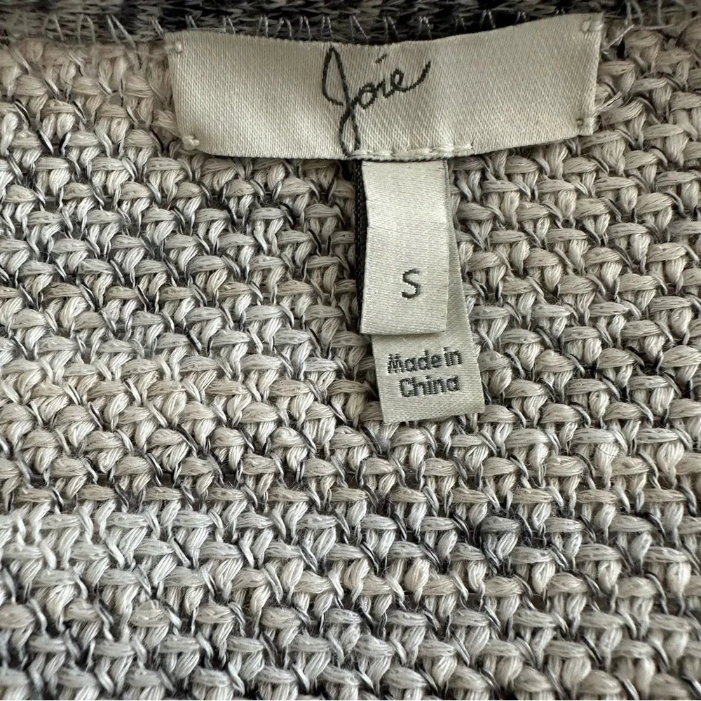 Joie Nalah B Tweed Open Fron Cardigan in Smokey gray tones